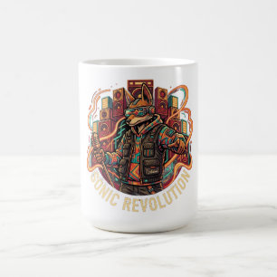 Caneca De Café Camiseta Gato Revolução Sonora