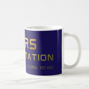 Caneca De Café Camiseta gráfica da futura estação espacial de Mar