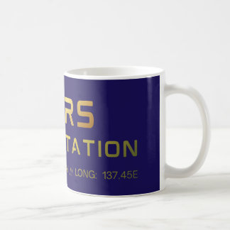Caneca De Café Camiseta gráfica da futura estação espacial de Mar
