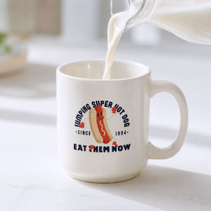 Caneca De Café Camiseta Gráfica de Cachorro Quente Engraçado Desd