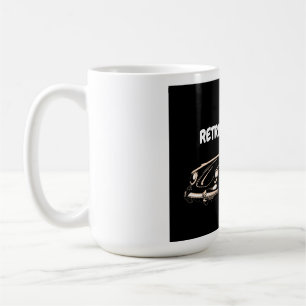 Caneca De Café Camiseta gráfica de carro retrô pôr do sol