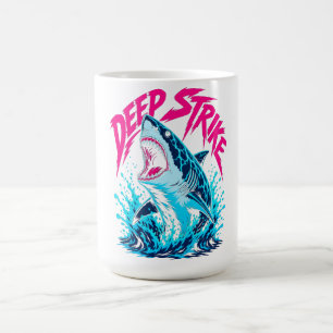 Caneca De Café Camiseta Gráfica Deep Strike Shark