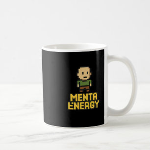 Caneca De Café Camiseta Gráfica Divertida Pixel Gamer Menta Energ