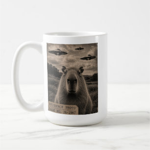 Caneca De Café Camiseta Gráfica Engraçada de Capivara Evidência d