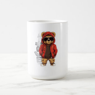 Caneca De Café Camiseta gráfica feminina ADOM "Cool Bear"