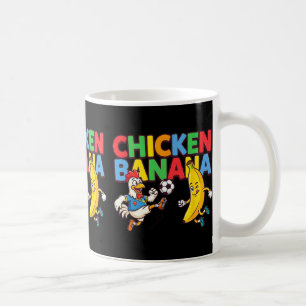 Caneca De Café Camiseta Gráfica Galinha Cartoon Engraçada Jogador