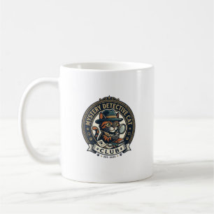Caneca De Café Camiseta Gráfica Gato Detetive Misterioso - Mister