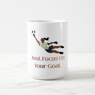 Caneca De Café Camiseta Gráfica Inspiradora para Goleiro de Futeb
