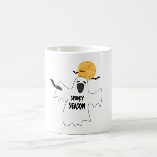 Caneca De Café Camiseta Gráfica Retro de Fantasma da Temporada As