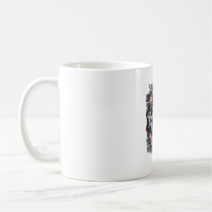 Caneca De Café Camiseta Gráfica Vetorial Fé Patriótica Família Li