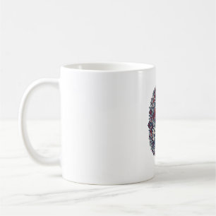 Caneca De Café Camiseta Gráfica Vetorial Jardim Patriótico de Pri