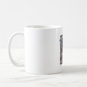 Caneca De Café Camiseta Gráfica Vetorial Patriota Amante de Donut