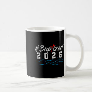 Caneca De Café Camiseta Hashtag Batizado 2026 Camiseta de Batismo