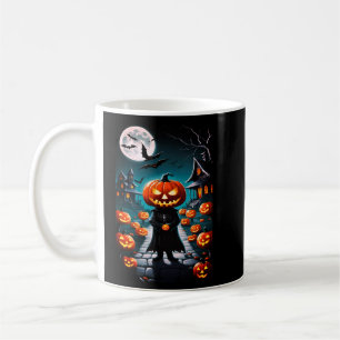 Caneca De Café Camiseta-homem-abóbora-mau de-Halloween