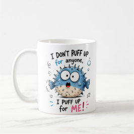 Caneca De Café Camiseta Infantil de Peixe-Puff Engraçada | Eu Me 