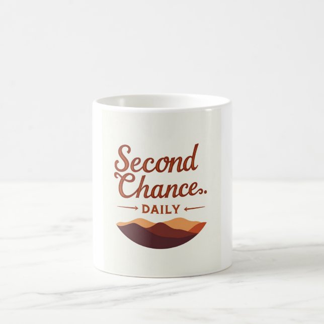 Caneca De Café Camiseta Infantil "Segunda Chance Daily" (Centro)