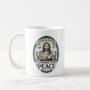 Caneca De Café Camiseta Jesus Cupom Brechó Frugal Fé Baseado Desi