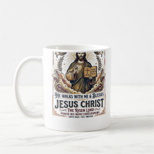 Caneca De Café Camiseta Jesus Surfando Fé Inspiradora