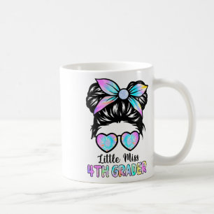 Caneca De Café Camiseta Little Miss Fourth Grade Girl Ck To Schoo