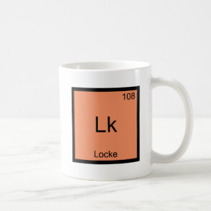 Caneca De Café Camiseta Lk - Locke Elemento Divertido Símbolo Quí