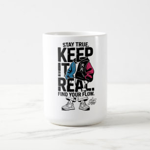 Caneca De Café Camiseta Manga Longa ADOM Keep It Real