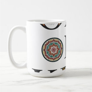 Caneca De Café Camiseta Marroquina Única Inspirada no Zellige