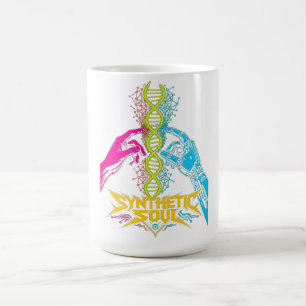 Caneca De Café Camiseta Masculina Gráfica de DNA de Alma Sintétic