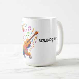 Caneca De Café Camiseta "Melody Mutt" - Desenho Caprichoso de Cac