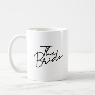 Caneca De Café Camiseta moderna da noiva
