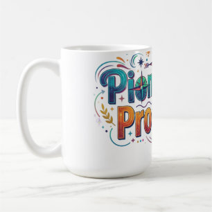 Caneca De Café Camiseta Motivacional Pioneirismo em Progresso