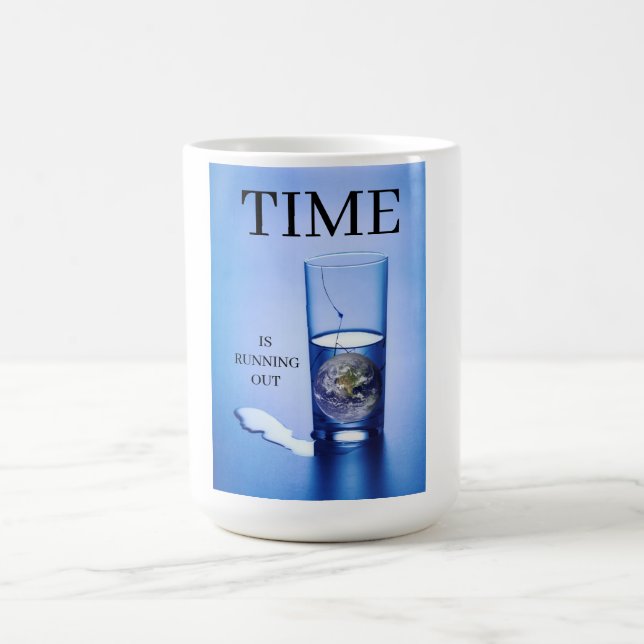 Caneca De Café Camiseta Mudança Climática (Centro)