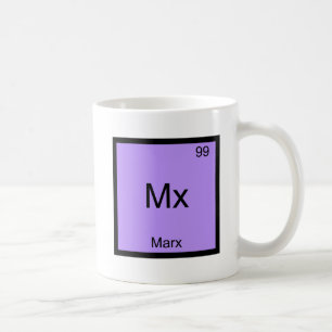 Caneca De Café Camiseta Mx - Símbolo de Química do Elemento Diver