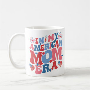 Caneca De Café Camiseta Na Minha Era De Mãe Americana 4 De Julho