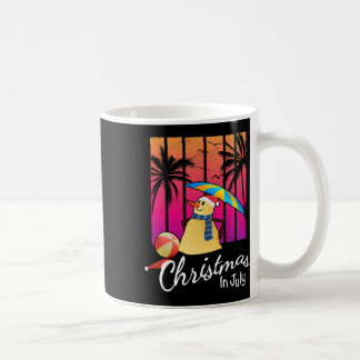 Caneca De Café Camiseta Natal Em Julho Snowman Divertido Verão Pr