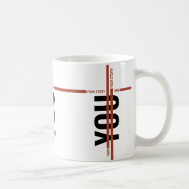 Caneca De Café Camiseta Own Your Story – Citação Motivacional em