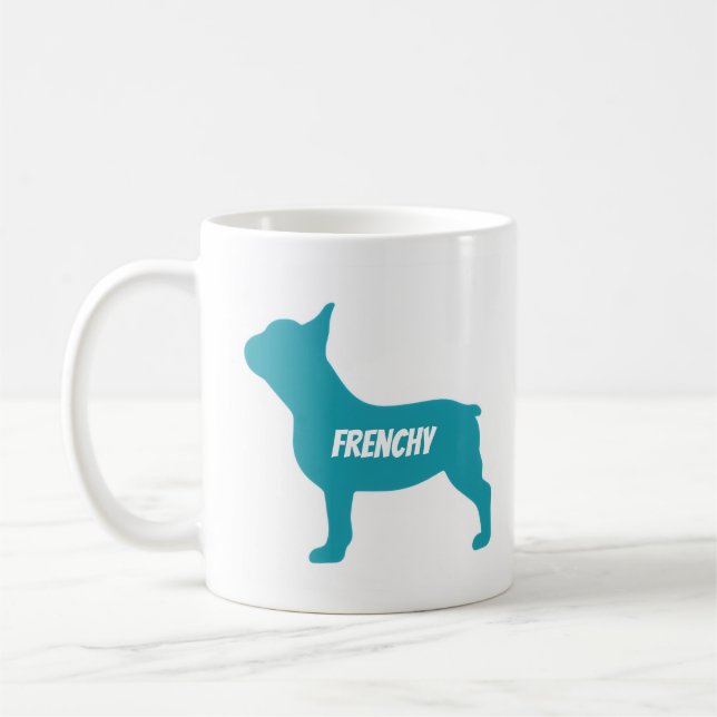 Caneca De Café Camiseta Pai de Cachorro Frenchy (Esquerda)
