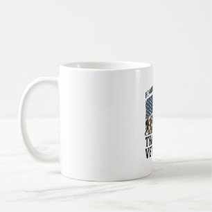 Caneca De Café Camiseta Patriótica de Bandeira Militar Obrigado V