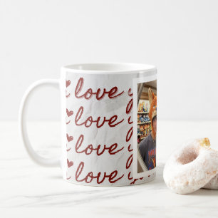 Caneca De Café Camiseta personalizada colagem de fotos estética c