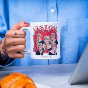 Caneca De Café camiseta personalizada de rap pirata dos anos 90