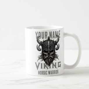 Caneca De Café Camiseta Personalizada Nome Viking Guerreiro Patri