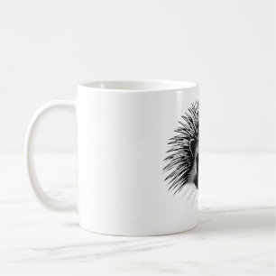 Caneca De Café Camiseta Porcupine rápida, mas amável