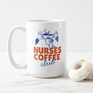Caneca De Café Camiseta Retro Nurses Coffee Club