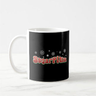 Caneca De Café Camiseta Sexy Sugarplums de Natal de Mulheres Ador
