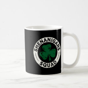 Caneca De Café Camiseta Shenanigans Squad St Patricks Day Shamroc