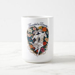 Caneca De Café Camiseta Threaded in Eternity | Casal Elegante