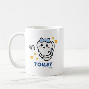 Caneca De Café Camiseta Toilet Time Chikawa Meme Tee, tempo de ba