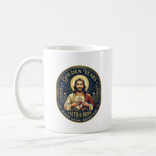 Caneca De Café Camiseta Vintage Aposentadoria de Jesus Cristã
