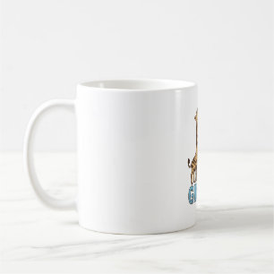 Caneca De Café Camiseta Vintage Só Uma Garota Que Ama Girafas (5)