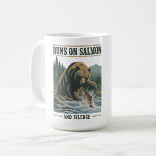 Caneca De Café Camiseta Vintage Urso Pescando no Pacífico Noroest