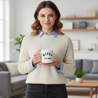 Caneca De Café Camiseta Wifey College